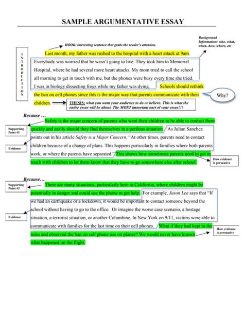 Image result for APA Argumentative Paper Example