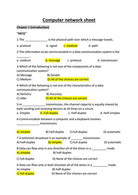 Image result for Computer Network Guide Sheet