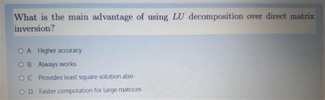 Inversion through LU Decomposition に対する画像結果