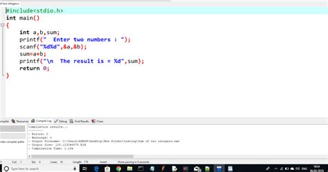Image result for C Addition Program