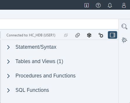 SQL Query in Hana に対する画像結果