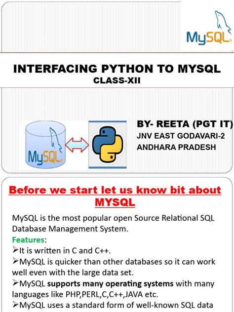 Toradh íomhá ar Interfacing Python with MySQL Class 12