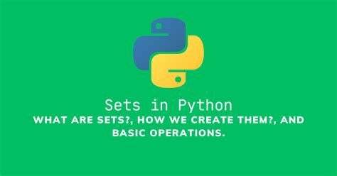 Image result for How to Make a Set in Python