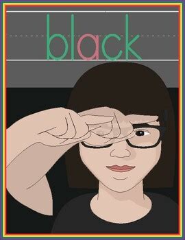 Image result for Black Color in ASL