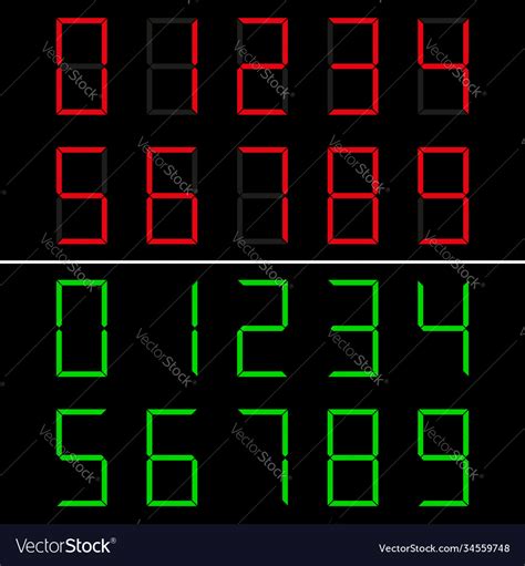 Image result for Vector Numbers LED