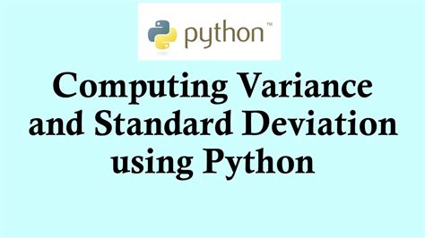 Image result for Standered Deviation Program in Python