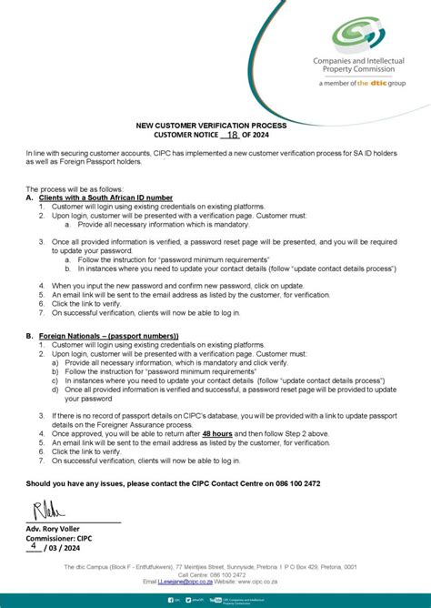 Image result for Customer Code CIPC Template