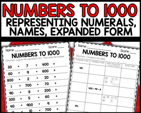 Image result for Expanded Form Thousands Worksheet