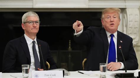 Image result for Tim Cook Meets Trump