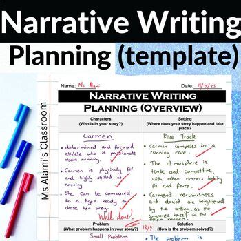 Image result for Narrative Writing Plan Worksheet