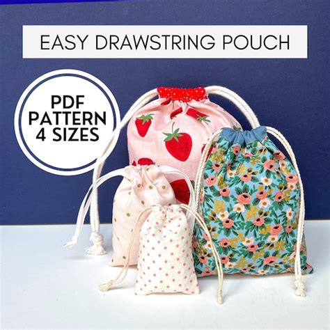 Image result for Easy Drawstring Bag Pattern Free