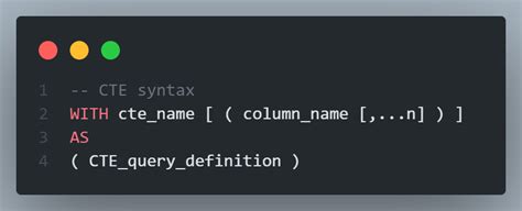 Résultat d’images pour With CTE SQL