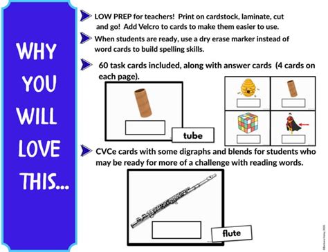 Image result for CVCe Word Task Box