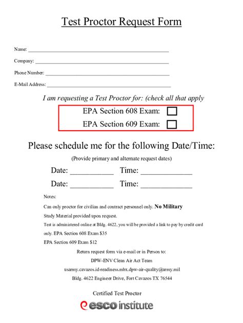 Image result for Test Proctor Validation Form