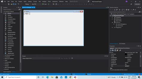 Image result for Visual Studio Button Click