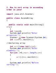 Image result for Sorting Array in Ascending Order in Java