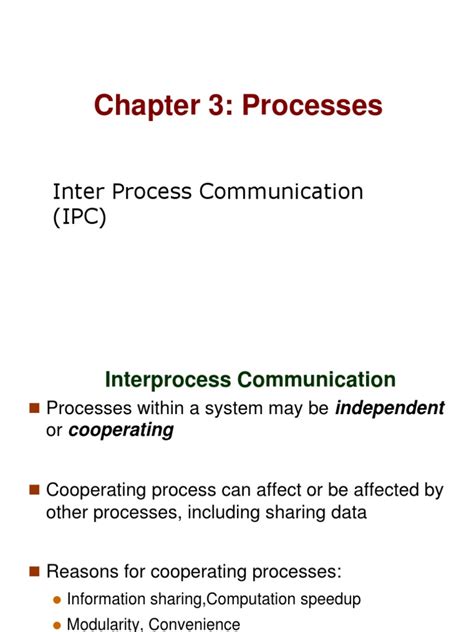 Image result for Interprocess Communication OS Concept Map
