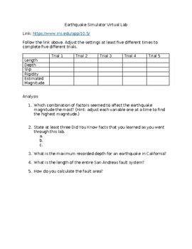 Image result for Virtual Earthquake Lab Answer Key