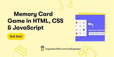 Toradh íomhá ar How to Make Memory Card in HTML CSS JavaScript Source Code