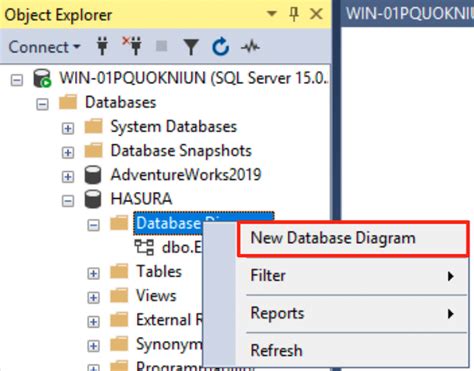 Toradh íomhá ar Diagram SQL Server