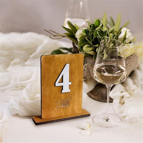 Image result for Table Number Rustic Style