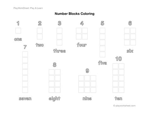 Image result for Number Blocks Coloring