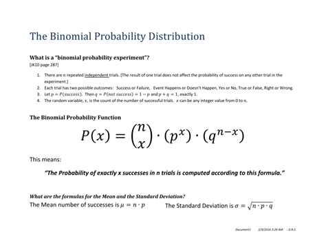 Toradh íomhá ar Binomial Distribution Formula Questions