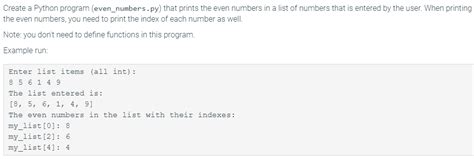 Python Program to Filter Only Even Numbers に対する画像結果