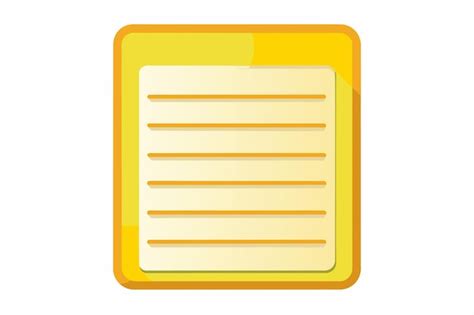 Toradh íomhá ar Yellow Notepad Vector