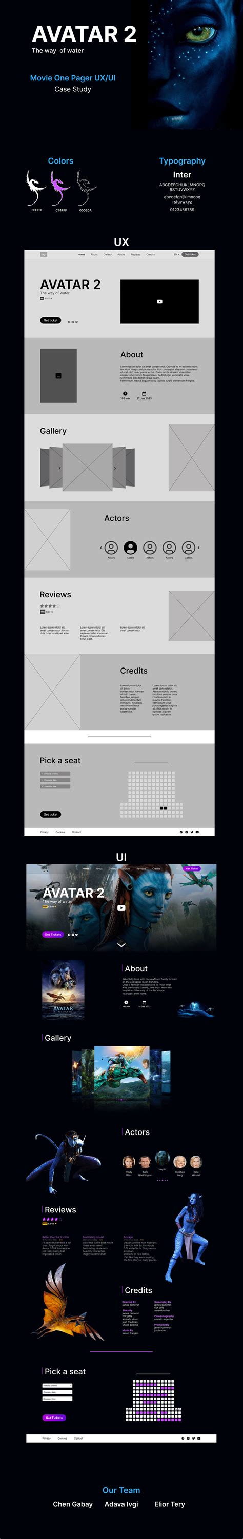 One Pager-UX UI Design-Student Project on Behance