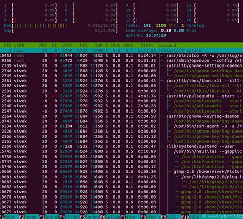 Image result for Linux CPU Core Usage
