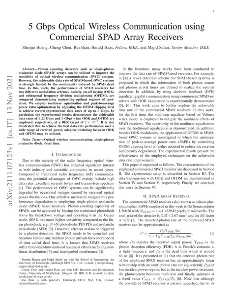 SPAD Array Mimo Communication に対する画像結果