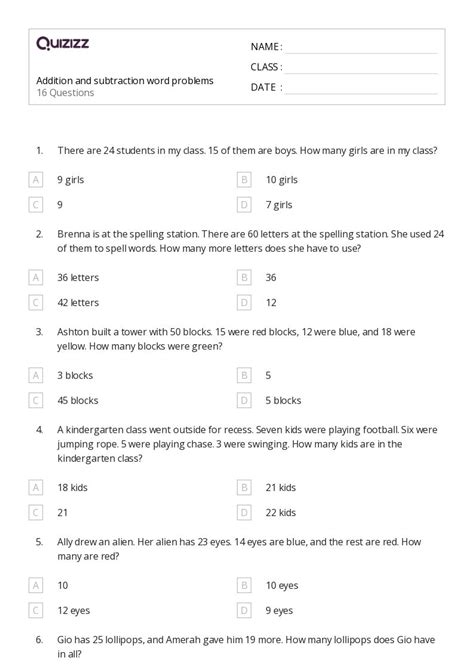 Image result for Math Subtraction Word Problems