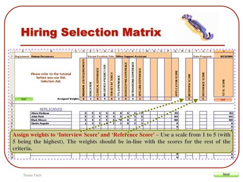 Image result for Example of 3P Selection Matrix