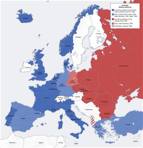 Afbeeldingsresultaten voor The Formation of NATO and Warsaw Pact