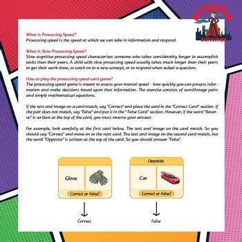 Image result for Example of a Processing Speed Game