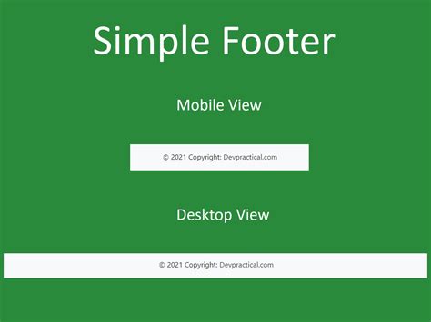 Image result for Bsic Footer Code HTML/CSS