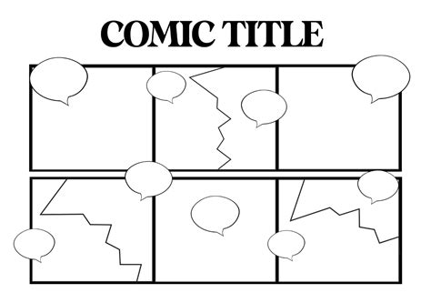 Image result for Comic Strip Example Blank