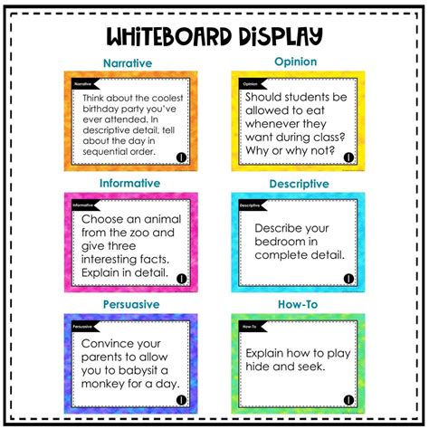 Image result for Types of Writing Prompts