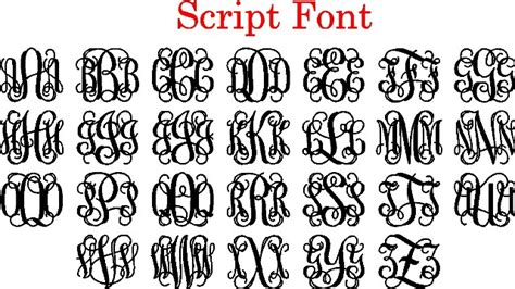 Image result for Cursive Monogram Font