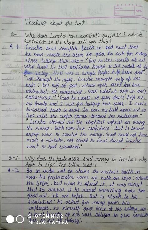 Class 10 English Chapter 1 a Letter to God Most Question に対する画像結果