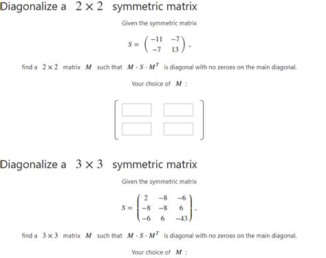 Image result for Diagonal Symmetric Matrix