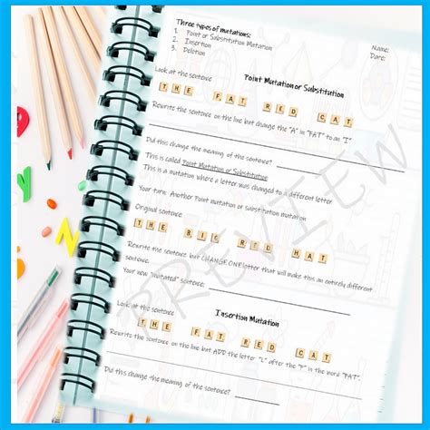 Image result for DNA Mutations Practice Worksheet DNA Sequencing Answer Key