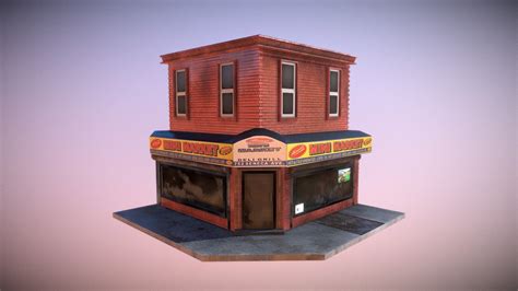 Toradh íomhá ar Corner Store 3D Model