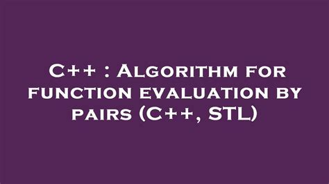 Image result for C++ STL Algorithm