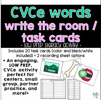 Image result for CVCe Word Task Box