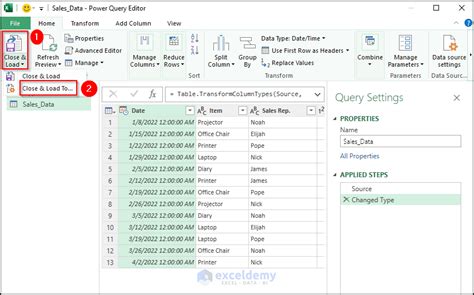 Toradh íomhá ar Power Query Combine Tables