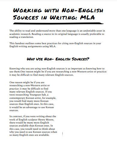 Image result for Examples of Non English Writing