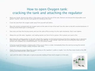 Image result for How to Crack an O2 Tank