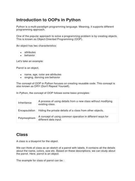 Image result for Oops Python Free PDF Book